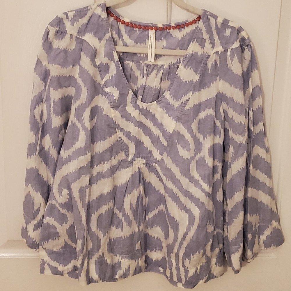 Anthropologie Printed Top - Size Large